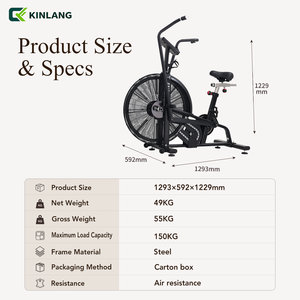 High Quality High Air Resistance Exercise Bike, Indoor Aerobic Fitness Equipment for Home & Gym Use AB-6 Sturdy Metal Frame Prov - Product Image 2