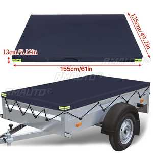 Housse de protection pour caravane 155x125x13cm, tente 600D imperméable, anti-poussière, anti-UV, pare-vent, abri de toit pour camping-car, camping, fourgonnette - Product Image 6