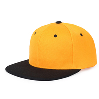 Casquette promotionnelle américaine à visière plate, style hip-hop, unisexe, en jersey 100% coton, ajustable