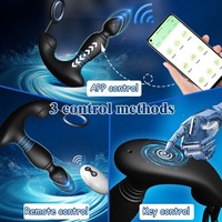 TT FOREST Prostata-Massagegerät Analvibrator mit Stoßfunktion, 7 Vibrationsmodi, Fernbedienung, Wasserdichter Analplug für Paare