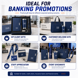 Finance Industry Branding Gift Sets Foldable Backpacks Speakers Ceramic Tumblers Sticky Notes And Corporate Promotion Items - Product Image 4