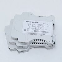 Isolateur de signal de tension, gris, ABS, IP55, montage sur rail DIN, boîtier industriel, transmetteur analogique
