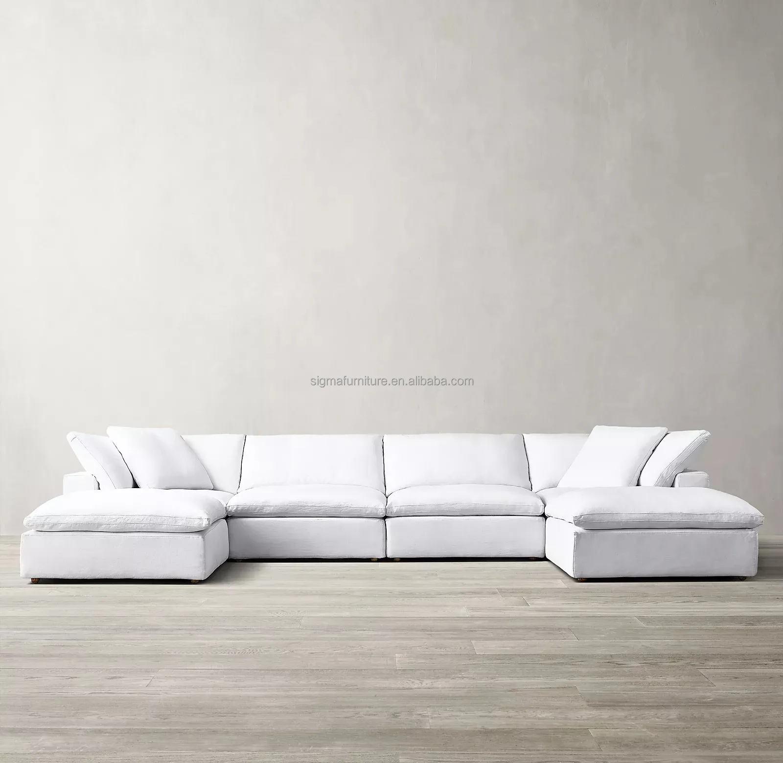 Hot design Nordic style sofa bed modern living room furniture cloud sofa set L shape sectional modular sofa