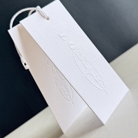 Étiquettes de prix en papier coton personnalisées de haute qualité, écologiques, pour vêtements, sacs, chaussures, vente en gros, logo personnalisé