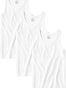 Débardeur côtelé 100 % coton pour homme, col rond, coupe ajustée, style streetwear - Product Image 1