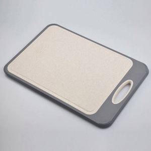 Tabla de Cortar de Acero Inoxidable y Paja de Trigo, Tabla de Cortar de Acero Inoxidable 304, Tabla de Cortar de Doble Cara 2 en 1 para Cocina - Product Image 4