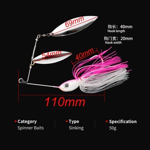 เหยื่อตก<span class=keywords><strong>ปลา</strong></span>คุณภาพสูง 50 กรัม น้ำหนักมาก สำหรับตก<span class=keywords><strong>ปลา</strong></span>ชาย แบบหมุนได้ หัวตะกั่ว ตะขอโลหะ สำหรับตก<span class=keywords><strong>ปลา</strong></span>ระยะไกล - Product Image 3