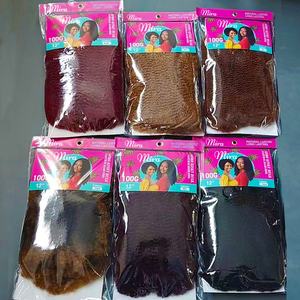 Extensions de cheveux synthétiques en vrac pour tresses au crochet <span class=keywords><strong>Afro</strong></span> <span class=keywords><strong>Twist</strong></span>, 12 pouces, 100g, effet bouclé et crépu, style Marley <span class=keywords><strong>Twist</strong></span> naturel et volumineux - Product Image 6