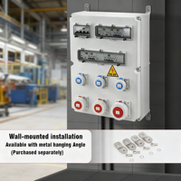 Boîte de distribution industrielle portable SFE IP67 CEE, étanche, en plastique, pour intérieur, avec prises industrielles 16A/32A