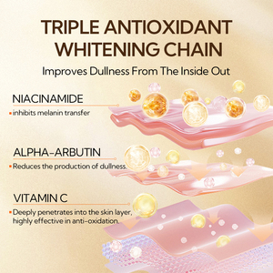 Tonique facial éclaircissant à la vitamine C et antioxydant Lanbena pour femmes, soin de la peau, vente en gros sous marque privée - Product Image 4