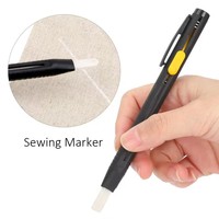 Accessoire de couture en gros : 2 stylos à craie de tailleur effaçables à décoloration naturelle et 20 recharges de stylo marqueur pour tissu et stylo de traçage