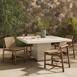 Table d'extérieur ronde en béton de style Wabi Sabi, minimaliste et moderne, résistante aux taches, pour jardin et balcon, mobilier B2B - Product Image 4