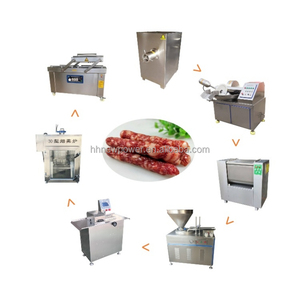 Chaîne de production de saucisses hongroises, de saucisses de bœuf pressées au jambon de poisson fumé, et de hot-dogs, très demandée pour usage commercial - Product Image 2