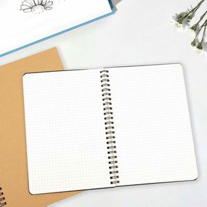 Carnet de notes de luxe A4/A5 en lin avec spirale pour étudiants, idéal pour la sublimation et les réunions - Product Image 4