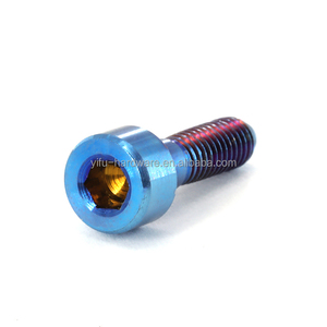 M 7X20 25 30 35 40 43 45 50Mm <span class=keywords><strong>Titanium</strong></span> Staal & Messing Schroef Cnc Gr5 Bout Met <span class=keywords><strong>Allen</strong></span> Sleutel Hex Dop Voor Fiets Modificatie - Product Image 2