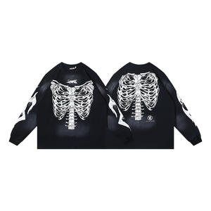 Venta Directa de Fábrica 2026, Camiseta de Franela con Estampado Animal Estilo Japonés, para Hombre y Mujer, Corte Regular, Informal, Invierno - Product Image 4