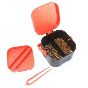 Boîte d'élevage durable en plastique pour vers vivants et insectes, solution de stockage ventilée pour reptiles et amphibiens - Product Image 5