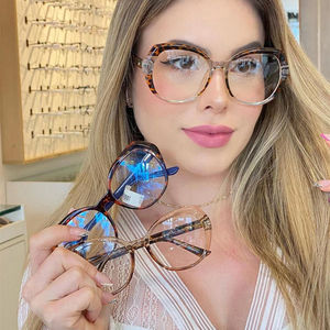 2023年女性用バイカラーブルーアンチライトベゼルバットPC2374 <span class=keywords><strong>Got</strong></span> 2020交換用高級メガネフレーム（Armazones Oftalmicos） - Product Image 2