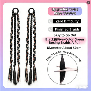 Tresses torsadées Y2K – Extensions de cheveux synthétiques colorées <span class=keywords><strong>pour</strong></span> femmes, style mignon et audacieux (vente en gros) - Product Image 6