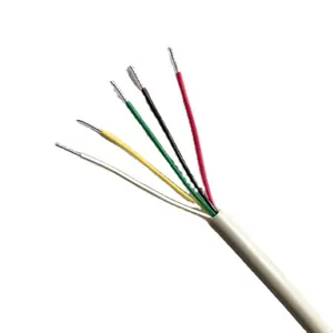 5 Core PVC Copper Cable 5.1mm grey Color Electric Wires Power Cable