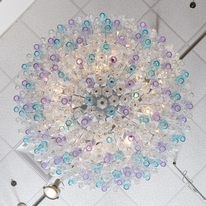 Grande Lampadario Murano Poliedri Personalizzato con <span class=keywords><strong>Vetri</strong></span> Colorati <span class=keywords><strong>per</strong></span> Hall di Hotel e Villa - Product Image 5