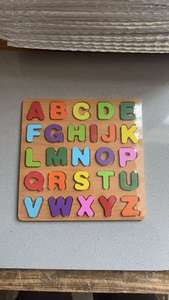Wooden Board with Colorful Alphabet Number Kids Hand-eye Coordination 3D Kids Montessori Educational Wooden <b>Toy</b> Wholesale - Product Image 4