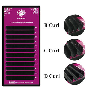 Suministros para pestañas 0,05 0,07 0,10 0,15 0,20 0,25 J B <span class=keywords><strong>C</strong></span> <span class=keywords><strong>D</strong></span> Curl Volume Lash Extensión individual Extensión de pestañas Natural Long - Product Image 1