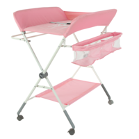 Table à langer pliable Lemoon TD-516, table à langer portable avec roulettes, sac multifonction pliable