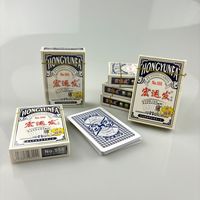 Jeu de cartes de poker écologique OEM en vrac, 290 g/m², texture gaufrée, couché mat, glisse fluide, 2 jeux, pour camping, extérieur, famille, soirées et jeux de société