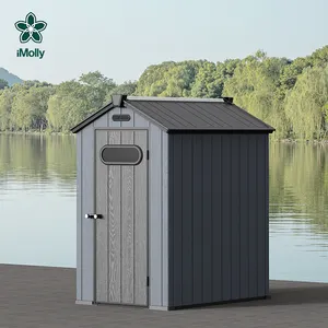 New Style 4x6ft Outdoor Toy Storage Plastic Shed Tool Sheds Outdoor with Floor