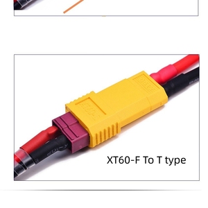 Adaptador XT60 Macho a Conector T / TRX / EC3 / Tamiya Hembra Grande XT60-XEDT para Compatibilidad con Baterías RC - Product Image 4