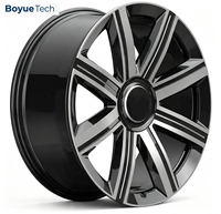 Jante monobloc forgée noir brillant usiné à multiples rayons style professionnel PCD 5*108 5*112 5*114.3 5*115 5*120 pour Range Rover