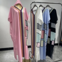 Robe Abaya Africaine à Imprimé Musulman en Gros - Kaftan Ample pour Femmes, Approvisionnement Direct Usine