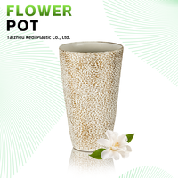 Pot Tanaman LUDU KD8853WS untuk Rumah, Taman, Luar Ruangan, Ruang Tamu, Pot Bonsai Dekoratif, Pot Bunga Plastik