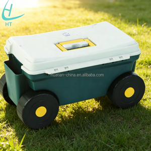 Carrito de Servicio 3 en 1 de Estilo Europeo de Lujo, con Ruedas Giratorias Personalizables para Uso en Jardín o Taller, Larga Duración - Product Image 1