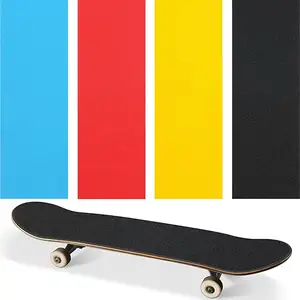 GRS Certified Factory Supply PVC/PEVA Black Customized Design 9" X 33" Stickers Skateboard Grip Antislip Tape