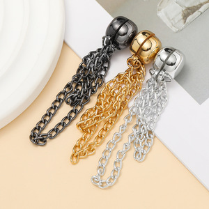 Magnetic Chain <b>Clips</b> For Trousers Alloy 12.5x15.5mm 11cm Length Silver Gold Black Gunmetal Color Geometric Shape - Product Image 2