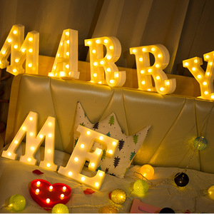 Nhà máy trực tiếp bán buôn LED marquee letters Light Up marquee letters LED Sign Light Letter Backdrop cho tiệc cưới - Product Image 1