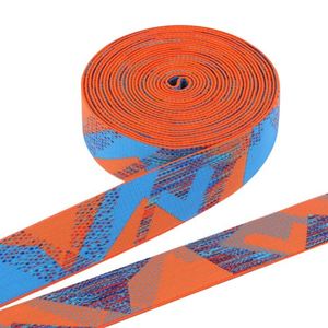 High Quality Custom Silicone logo Printing on Polyester Nylon Webbing <b>Elastic</b> Band Double Face Ribbon - Product Image 3