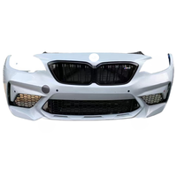 Kit de calandre de pare-chocs avant pour BMW M2 F87, modèle 2016-2021, avec feux antibrouillard, ensemble ABS, condenseur et ventilateur électronique - Noir