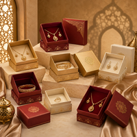 Individuelles Logo Umweltfreundliche Biologisch Abbaubare Recycelbare Papier Quadratische Starre Schmuck- und Uhrenaufbewahrungsbox Kleine Mengen Premium Luxus