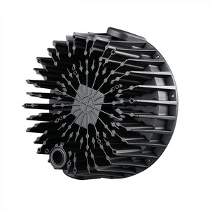 Heatsink Round Aluminum Die <b>Cast</b> Black <b>Powder</b> Coated For LED Downlight - Product Image 2
