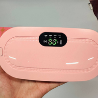 Professioneller Kabelloser Menstruations-Heizgürtel 4-Stufen Vibrationsmassage Heizkissen 1500mAh Akku Bauch- und Rückenbehandlung Smart