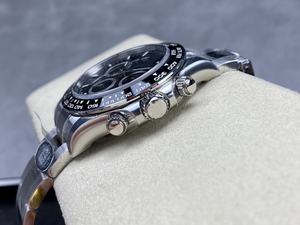 Reloj mecánico de alta calidad de 40mm 904 4131 movimiento 12,1mm de espesor negro Panda encanto acero inoxidable - Product Image 3