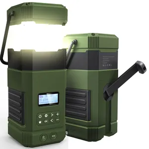 Factory Direct Solar Camping Lantern DAB AM FM emergency radio with NOAA weather alert outdoor Hiking Radio