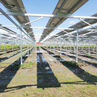 Structure en alliage d'aluminium pour montage au sol agrivoltaïque optimisée pour le rendement, support de montage solaire à double usage pour ferme photovoltaïque
