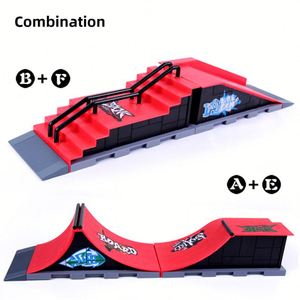Jeux éducatifs et ludiques de <span class=keywords><strong>skate</strong></span> sur planche, jouets de skatepark, <span class=keywords><strong>mini</strong></span> rampe de <span class=keywords><strong>skate</strong></span> 6 en 1, parc de <span class=keywords><strong>skate</strong></span> pour doigts - Product Image 5
