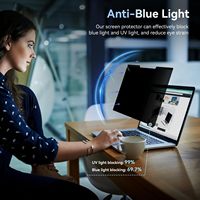 Filter Layar Privasi Magnetik 14 Inch 16:10 untuk Laptop Anti Cahaya Biru Anti Silau Dapat Dilepas Pelindung Anti Mata-mata Film Pabrik OEM