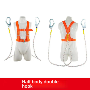 Chicote de segurança de 5 pontos de corpo inteiro para trabalho aéreo-poliéster de alta resistência, resistência à tração 25kN, GB 6095-2021/CE Certified - Product Image 5