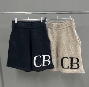 Pantaloncini da Uomo CB Personalizzati Pesanti <span class=keywords><strong>e</strong></span> Spessi, Pantaloni Casual di Lusso con Stampa Lettering, Pantaloncini in Maglia Cole Buxton per Uomo - Product Image 1